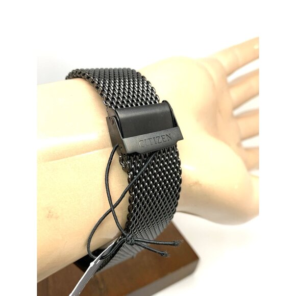 Citizen Men's Watch CX0005-78E Connected Bluetooth Mesh Band 42mm Black Steel - Picture 11 of 15